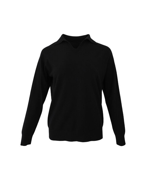 VASCARA(バスカラ)の「V Collar Neck Raglan Long Sleeve Knitwear (6colors)(ニット/セーター・レディース・ブラック/ライトベージュ/ライトブルー/ブラウン/クリーム/ライトイエロー・FREE)」の1枚目の写真