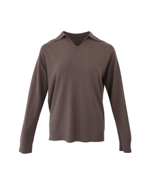 VASCARA(バスカラ)の「V Collar Neck Raglan Long Sleeve Knitwear (6colors)(ニット/セーター・レディース・ブラック/ライトベージュ/ライトブルー/ブラウン/クリーム/ライトイエロー・FREE)」の10枚目の写真
