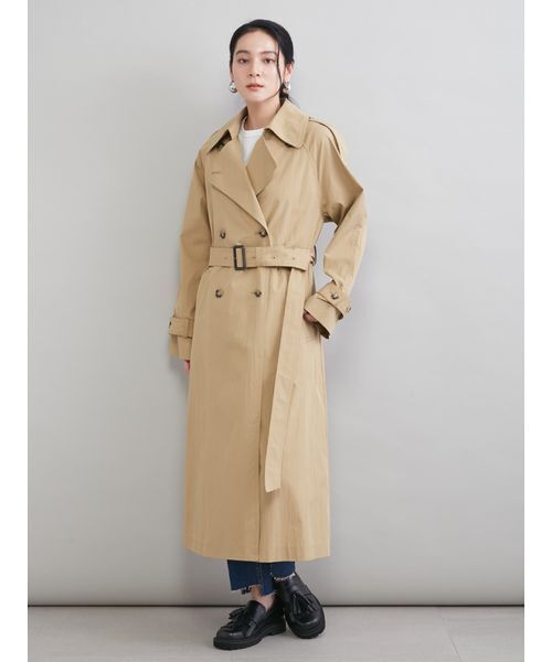 Mila Owen（ミラオーウェン）の「撥水オーバーサイズトレンチコート（トレンチコート・レディース・ライトブルー/マルチ/ベージュ・0/1）」の20枚目の写真