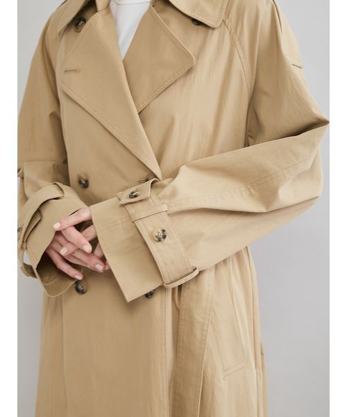 Mila Owen（ミラオーウェン）の「撥水オーバーサイズトレンチコート（トレンチコート・レディース・ライトブルー/マルチ/ベージュ・0/1）」の14枚目の写真