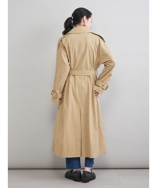 Mila Owen（ミラオーウェン）の「撥水オーバーサイズトレンチコート（トレンチコート・レディース・ライトブルー/マルチ/ベージュ・0/1）」の10枚目の写真