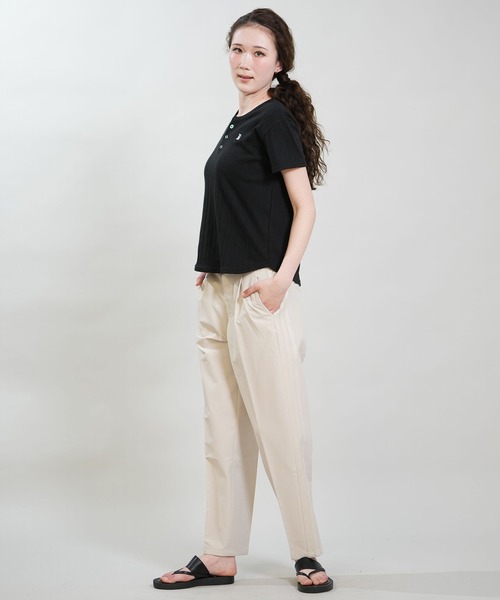 RIKKA FEMME(リッカファム)の「RIKKA FEMME/リッカファム 半袖 Tシャツ ヘンリーネック RF6S-2109(Tシャツ/カットソー・レディース・ブラック/カーキ/ホワイト・M/L/S/M)」の13枚目の写真