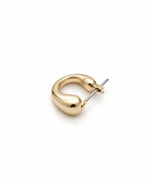 Lyvi(ライビィ)の「Drop Curve Hoop Pierce / 金属アレルギー対応(ピアス(両耳用)・レディース・シルバー/ゴールド・FREE)」の12枚目の写真