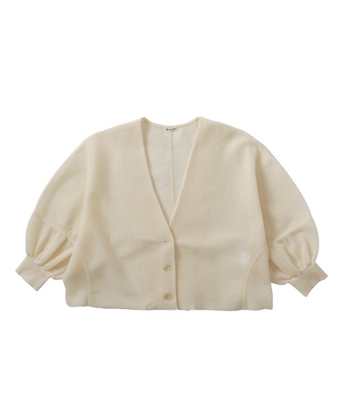 DRESSLAVE（ドレスレイブ）の「ALLONGE Vneck cardigan(アロンジェ Vネックカーディガン)（カーディガン/ボレロ・レディース・チャコールグレー/レッド/ホワイト・38）」の2枚目の写真