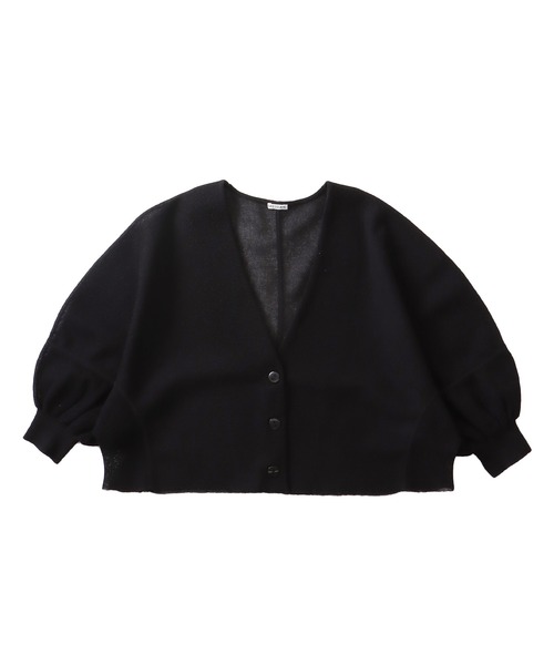 DRESSLAVE（ドレスレイブ）の「ALLONGE Vneck cardigan(アロンジェ Vネックカーディガン)（カーディガン/ボレロ・レディース・チャコールグレー/レッド/ホワイト・38）」の3枚目の写真