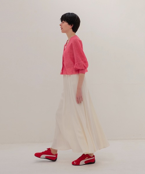 DRESSLAVE（ドレスレイブ）の「ALLONGE Vneck cardigan(アロンジェ Vネックカーディガン)（カーディガン/ボレロ・レディース・チャコールグレー/レッド/ホワイト・38）」の13枚目の写真