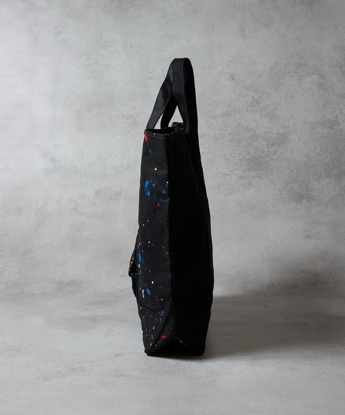 NUMBER (N)INE(ナンバーナイン)の「HAND PAINTED CANVAS BIG TOTE BAG / ハンドペイント コットン キャンバス ビッグ トートバッグ(トートバッグ・メンズ・ブラック/ブラック系その他2/アイボリー・FREE)」の6枚目の写真