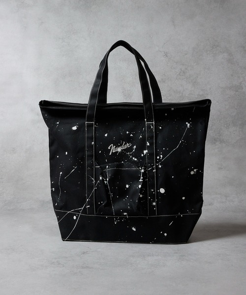 HAND PAINTED CANVAS BIG TOTE BAG / ハンドペイント コットン