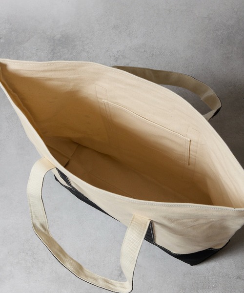 NUMBER (N)INE(ナンバーナイン)の「HAND PAINTED CANVAS BIG TOTE BAG / ハンドペイント コットン キャンバス ビッグ トートバッグ(トートバッグ・メンズ・ブラック/ブラック系その他2/アイボリー・FREE)」の18枚目の写真