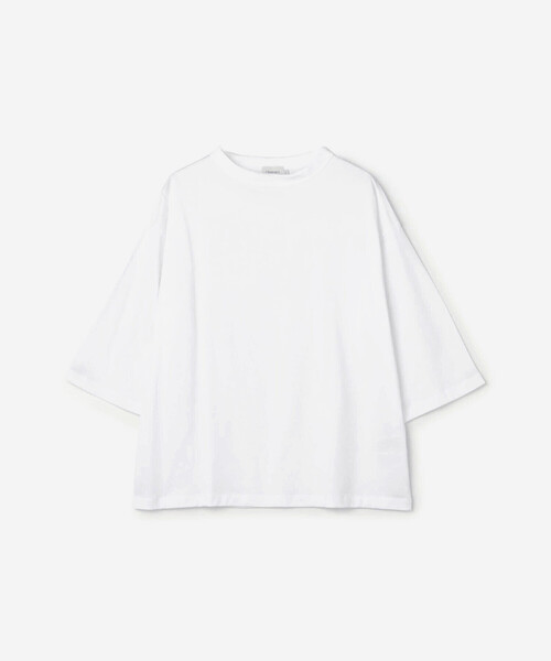 handvaerk(ハンドバーク)の「handvaerk | 60/2 ボトルネックTシャツ SOLID WOMEN(Tシャツ/カットソー・レディース・ブラック/グレー系その他/ホワイト/グリーン系その他/ダークグレー/ピンク系その他/ホワイト系その他・S)」の2枚目の写真