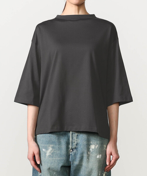 handvaerk(ハンドバーク)の「handvaerk | 60/2 ボトルネックTシャツ SOLID WOMEN(Tシャツ/カットソー・レディース・ブラック/グレー系その他/ホワイト/グリーン系その他/ダークグレー/ピンク系その他/ホワイト系その他・S)」の14枚目の写真