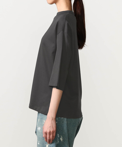 handvaerk(ハンドバーク)の「handvaerk | 60/2 ボトルネックTシャツ SOLID WOMEN(Tシャツ/カットソー・レディース・ブラック/グレー系その他/ホワイト/グリーン系その他/ダークグレー/ピンク系その他/ホワイト系その他・S)」の15枚目の写真