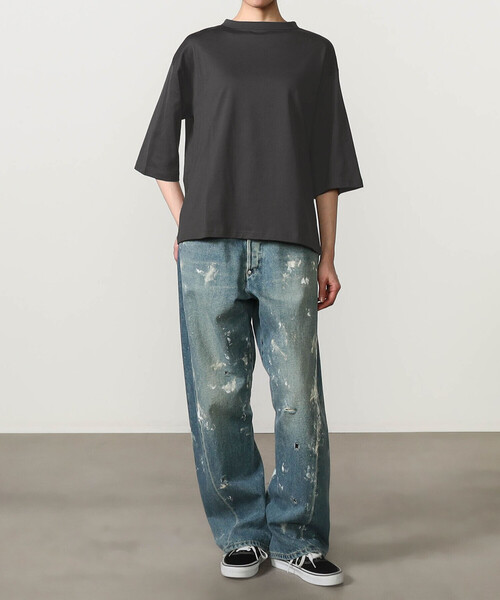 handvaerk(ハンドバーク)の「handvaerk | 60/2 ボトルネックTシャツ SOLID WOMEN(Tシャツ/カットソー・レディース・ブラック/グレー系その他/ホワイト/グリーン系その他/ダークグレー/ピンク系その他/ホワイト系その他・S)」の18枚目の写真