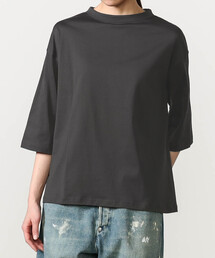 handvaerk | handvaerk | 60/2 ボトルネックTシャツ SOLID WOMEN(Tシャツ/カットソー)