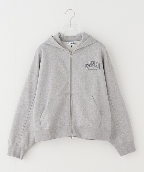 GANNI(ガニー)の「GANNI / ガニー Essential Isoli Zip Hoodie(パーカー・レディース・その他・X-SMALL)」の4枚目の写真