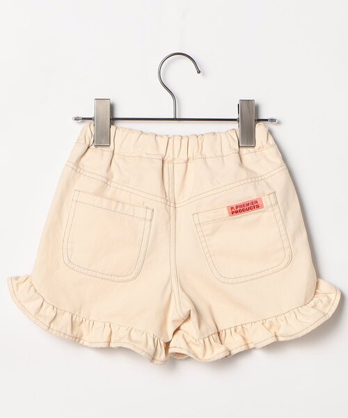p.premier(ピードットプルミエ)の「カラーツイル&デニムラウンドヘムフリルショートパンツ(その他パンツ・キッズ・ブルー/アイボリー/チャコール/ミント/ピンク・80/90/100/110/120/130/140)」の9枚目の写真