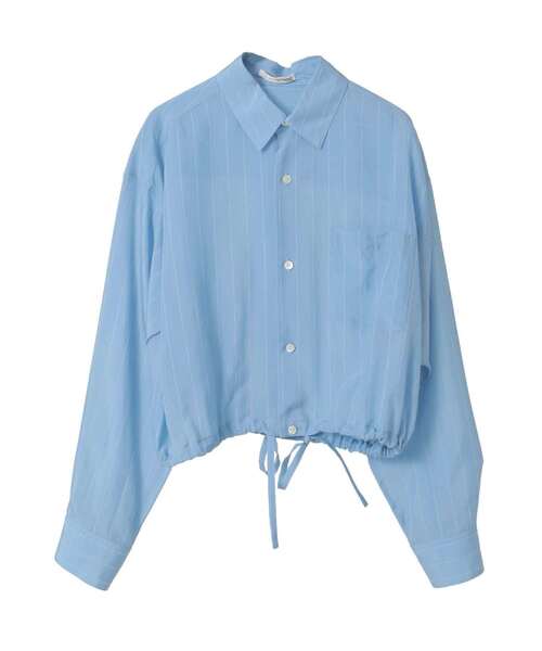 CURRENTAGE（カレンテージ）の「TYPEWRITER SHIRT BLOUSON（シャツ/ブラウス・レディース・ブラウン/グリーン/ブルー・FREE）」の3枚目の写真