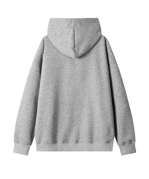 neos（ネオス）の「【neos】ユニセックス ビック ドローコード リボン ルーズ ジップ パーカー メンズ レディース（パーカー・メンズ・ブラック/グレー・MEDIUM/LARGE/X-LARGE）」の20枚目の写真