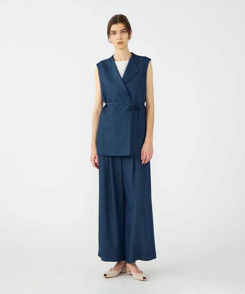 BALLSEY(ボールジィ)の「ラスターデニム ダブルタックワイドパンツ(その他パンツ・レディース・ブラック/ネイビー・32/34/36/38)」の11枚目の写真