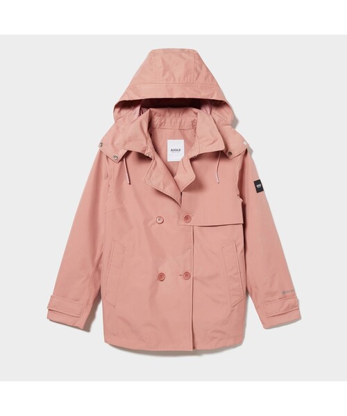 AIGLE ゴアテックス アルベルタコート トレンチコート ピンク40 ブランド古着】トレンチコート（トレンチコート）｜AIGLE（エーグル