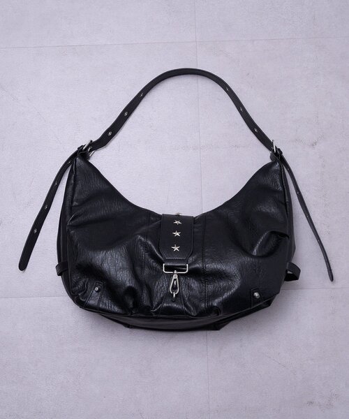 w closet（ダブルクローゼット）の「スターバックルマルチWAYバッグ（トートバッグ・レディース・ブラック/ブラウン・FREE）」の3枚目の写真