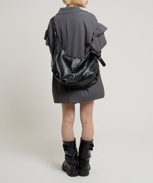 w closet（ダブルクローゼット）の「スターバックルマルチWAYバッグ（トートバッグ・レディース・ブラック/ブラウン・FREE）」の6枚目の写真