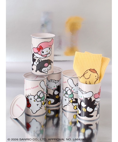 sanrio house シークレットコレクション】ランダム缶ソックス（全6種