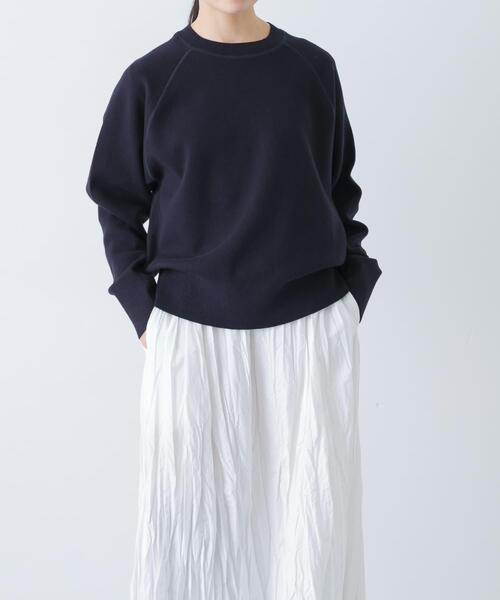 かぐれ(カグレ)の「コットンスウェットニット(ニット/セーター・レディース・ネイビー/ライトグレー・FREE)」の18枚目の写真