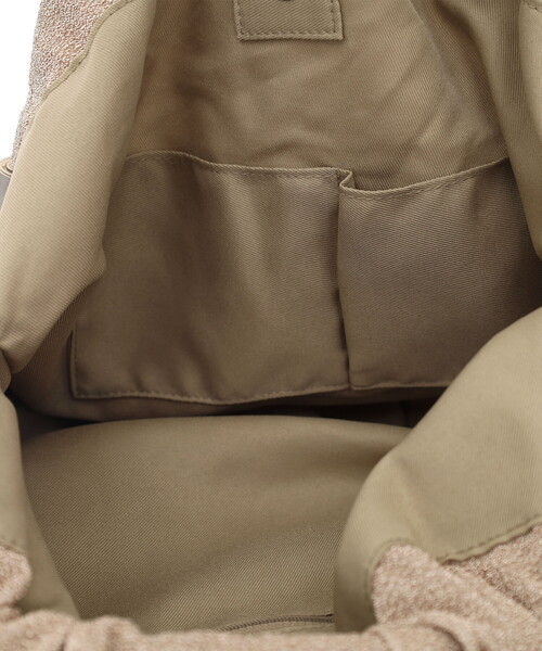 COOCO（クーコ）の「ラメ生地ループハンドルトートバッグ（トートバッグ・レディース・ネイビー/ピンクベージュ/サックスブルー/シルバー・FREE）」の11枚目の写真