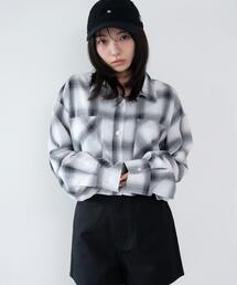 WEGO | WEGO/【26年春夏新作】ショートチェックシャツ(シャツ/ブラウス)