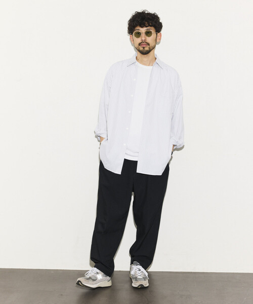HINSON(ヒンソン)の「HINSON/ヒンソン リラックスフィット ブロードストライプ クレイジーパターン レギュラーカラーシャツ(シャツ/ブラウス・メンズ・その他9/グレー/サックスブルー/その他16・MEDIUM/LARGE)」の15枚目の写真