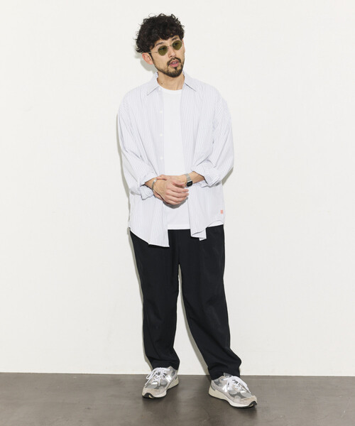 HINSON(ヒンソン)の「HINSON/ヒンソン リラックスフィット ブロードストライプ クレイジーパターン レギュラーカラーシャツ(シャツ/ブラウス・メンズ・その他9/グレー/サックスブルー/その他16・MEDIUM/LARGE)」の16枚目の写真