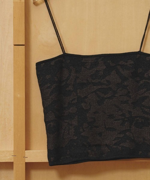 TODAYFUL(トゥデイフル)の「TODAYFUL Jacquard Knit Camisole ジャガードニットキャミソール/12610537(キャミソール・レディース・チャコールグレー/キナリ・ONE SIZE)」の12枚目の写真
