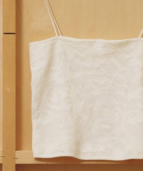 TODAYFUL(トゥデイフル)の「TODAYFUL Jacquard Knit Camisole ジャガードニットキャミソール/12610537(キャミソール・レディース・チャコールグレー/キナリ・ONE SIZE)」の11枚目の写真