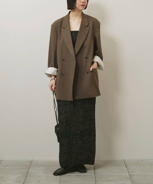 TODAYFUL(トゥデイフル)の「TODAYFUL Jacquard Knit Camisole ジャガードニットキャミソール/12610537(キャミソール・レディース・チャコールグレー/キナリ・ONE SIZE)」の15枚目の写真