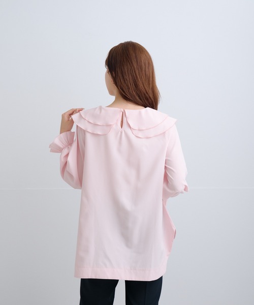 Neige(ネージュ)の「ツインフローラルカラーブラウス(シャツ/ブラウス・レディース・ホワイト/ピンク/グレー・ONE SIZE)」の16枚目の写真
