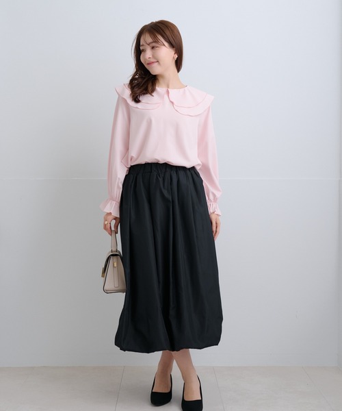 Neige(ネージュ)の「ツインフローラルカラーブラウス(シャツ/ブラウス・レディース・ホワイト/ピンク/グレー・ONE SIZE)」の18枚目の写真