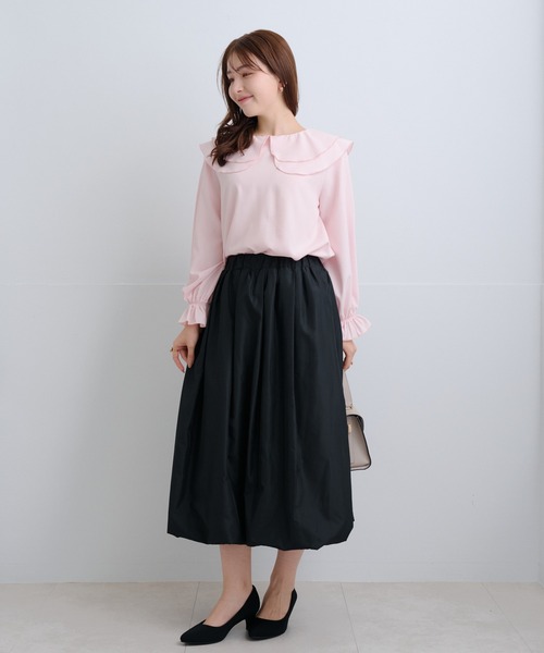 Neige(ネージュ)の「ツインフローラルカラーブラウス(シャツ/ブラウス・レディース・ホワイト/ピンク/グレー・ONE SIZE)」の20枚目の写真