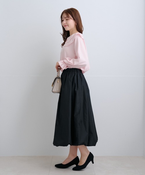 Neige(ネージュ)の「ツインフローラルカラーブラウス(シャツ/ブラウス・レディース・ホワイト/ピンク/グレー・ONE SIZE)」の21枚目の写真