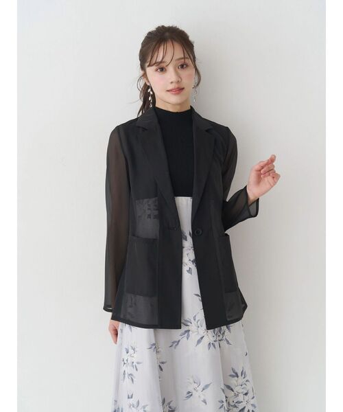 MERCURYDUO(マーキュリーデュオ)の「花柄ドッキングバックレースアップワンピース(ワンピース・レディース・ブラック/グリーン/ベージュ・MEDIUM/SMALL)」の22枚目の写真