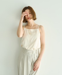 YECCA VECCA | ボートネックサテンキャミ(キャミソール)