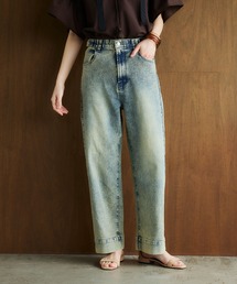 CROSS FUNCTION | 《ストレッチ》エブ楽 ワイドボックスストレッチデニムパンツ【CROSS FUNCTION/クロスファンクション】(デニムパンツ)