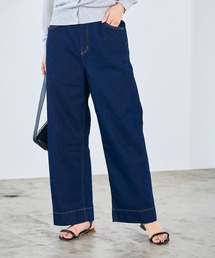 CROSS FUNCTION | 《ストレッチ》エブ楽 ワイドボックスストレッチデニムパンツ【CROSS FUNCTION/クロスファンクション】(デニムパンツ)