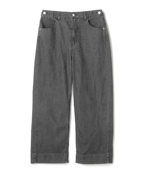 CROSS FUNCTION（クロスファンクション）の「《ストレッチ》エブ楽 ワイドボックスストレッチデニムパンツ【CROSS FUNCTION/クロスファンクション】（デニムパンツ・レディース・ブラック/ネイビー・M/L/LL/AM/AL/ALL）」の4枚目の写真