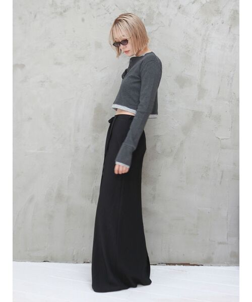 Ungrid（アングリッド）の「ウエストデザインフィットアイラインスカート（スカート・レディース・ブルー/ブラック/アイボリー・MEDIUM/SMALL）」の15枚目の写真