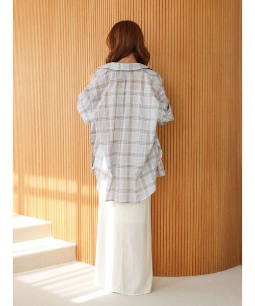 Ungrid（アングリッド）の「ウエストデザインフィットアイラインスカート（スカート・レディース・ブルー/ブラック/アイボリー・MEDIUM/SMALL）」の19枚目の写真