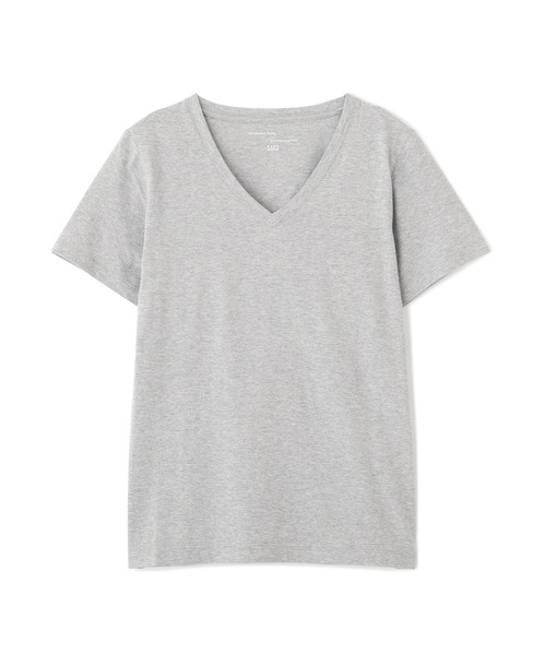 NANO universe(ナノユニバース)の「Anti Soaked(R) 汗染み防止VネックTシャツ(Tシャツ/カットソー・レディース・トップグレー/ブラック/ホワイト/チャコール・S/M/L)」の5枚目の写真