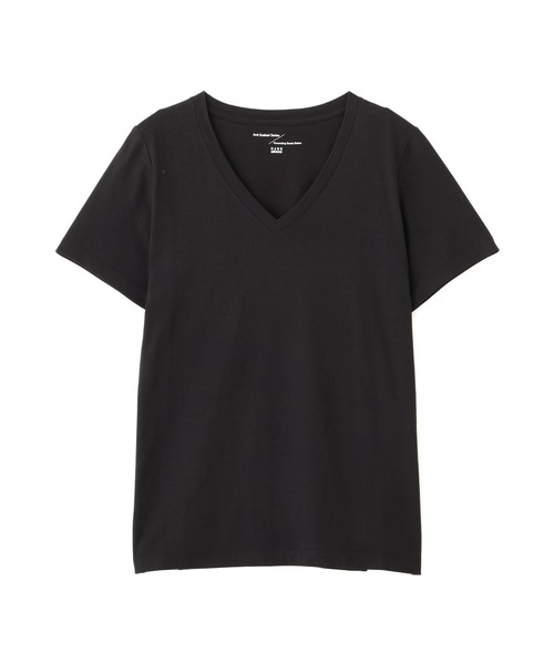 NANO universe(ナノユニバース)の「Anti Soaked(R) 汗染み防止VネックTシャツ(Tシャツ/カットソー・レディース・トップグレー/ブラック/ホワイト/チャコール・S/M/L)」の8枚目の写真