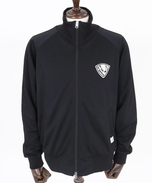No Rain No Rainbow(ノーレインノーレインボー)の「mj11429-track jacket with pick patch トラックジャケット(NR26S-13)(ブルゾン・メンズ・ブラック×ブラック/ブラック×ホワイト/ライトグレー・XL/L/M/S)」の16枚目の写真