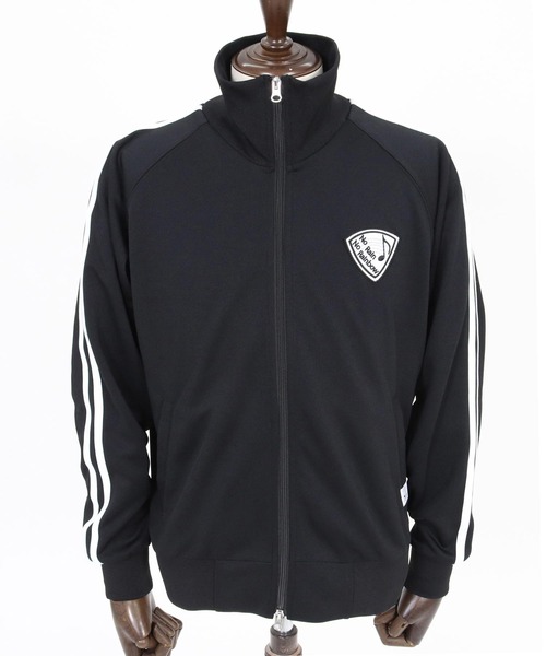 No Rain No Rainbow(ノーレインノーレインボー)の「mj11429-track jacket with pick patch トラックジャケット(NR26S-13)(ブルゾン・メンズ・ブラック×ブラック/ブラック×ホワイト/ライトグレー・XL/L/M/S)」の17枚目の写真